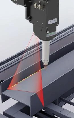 Line laser positioning